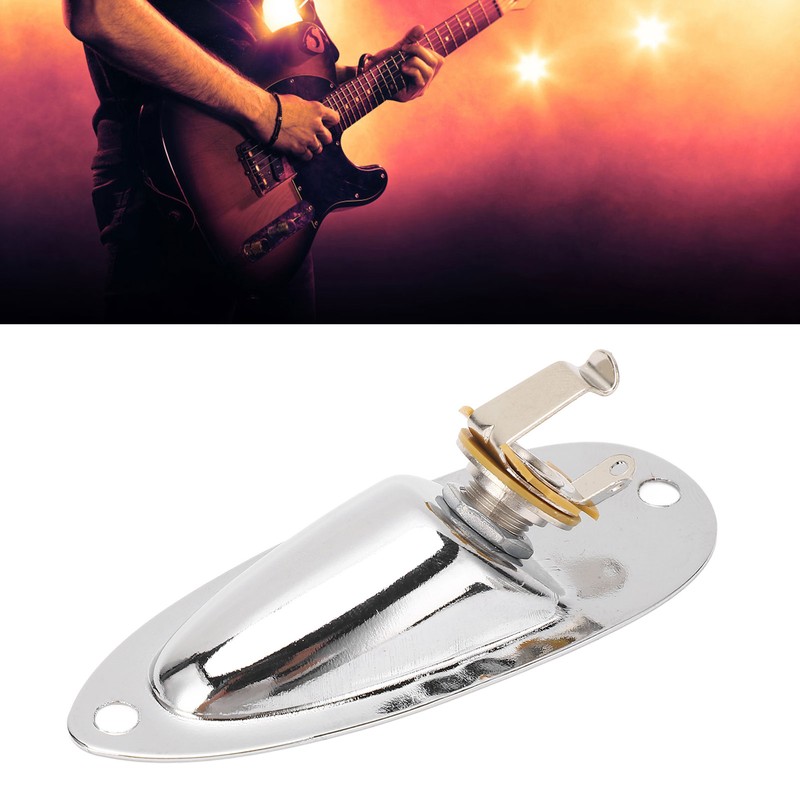 Guitar Input Jack Boat Style 6.35mm Metal Electric Guitar Input