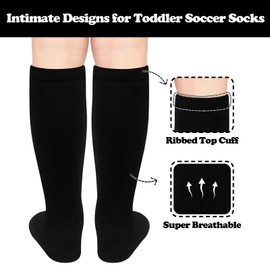 Black Soccer Socks Youth Soccer Socks Girls 6-8 Black Baseball Socks Youth Kids Soccer Socks Boys Soccer Socks Kids 6-8