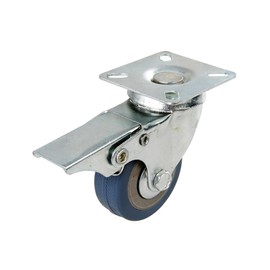 Dapetz ® Swivel Rubber Polyurethane Castor - 50mm 50Kg Load Capacity With Non-Marking Tyre Swivel Action Ideal For Trolley, Furniture Caster with Brakes