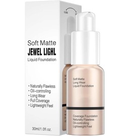 30ml Oil-controlled Liquid Foundation - Completely Covers, Hides Pores and Concealers For a Beautiful Look