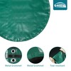 TARPAL 12ft Heavy Duty Round tarp Waterproof with Accessories 10mil
