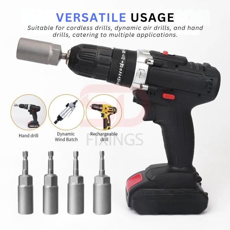 6-19mm Quick-Change 1/4 inch Hex Shank Metric Deep Socket Screwdriver