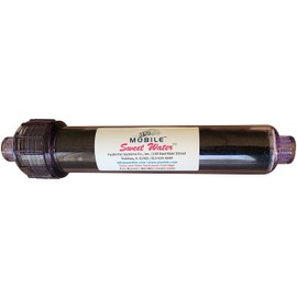 2” by 10” Coconut Shell Activated Carbon Inline Refillable Cartridge Filter Suitable for Under-Sink filters, RO pre and post filter-¼” FNPT X 3/8” Tubing PTC