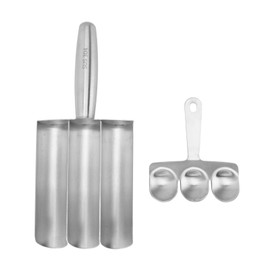 Stainless Steel Meatball Maker Multifunction Kitchen Triple Meatball Maker Meat Baller Maker with Cutting Spade for Meatball Lovers