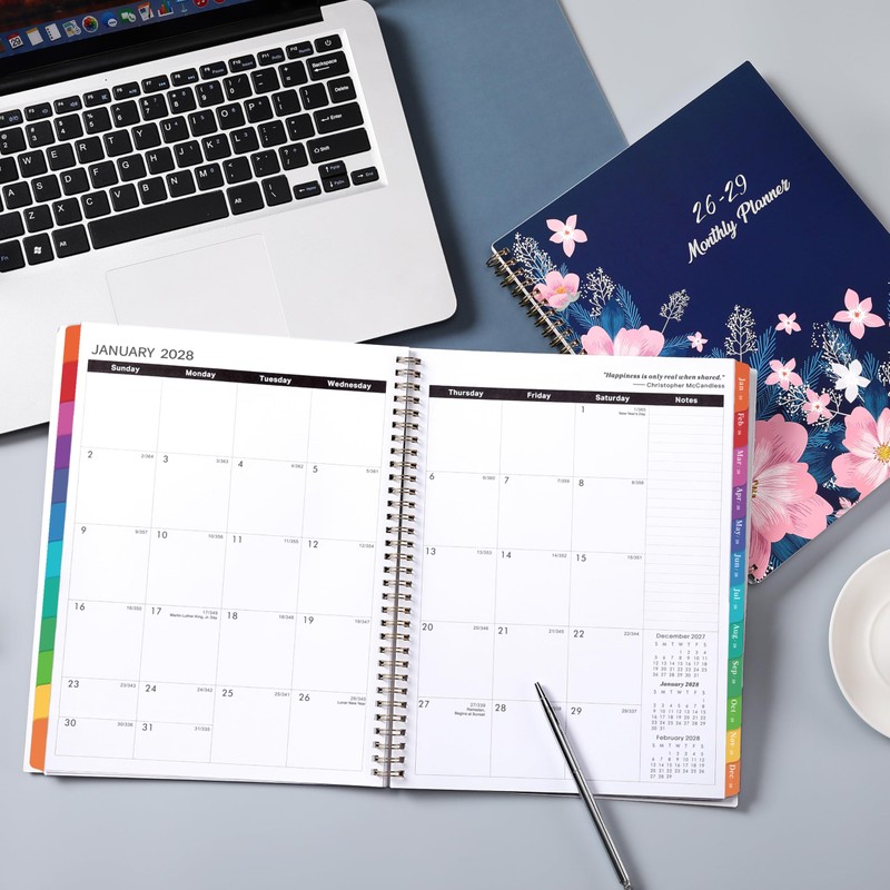 2026-2029 Monthly Planner - July 2026 - June 2029, 3