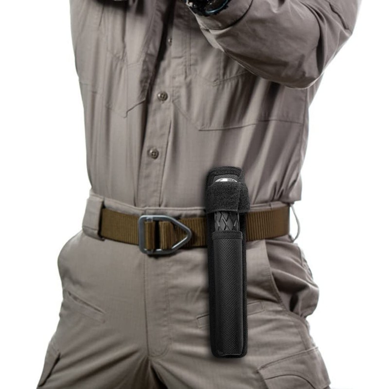 Baton Holder, Nylon Baton Pocket Adjustable Baton Cover with Back