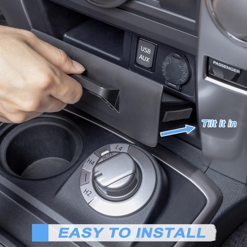 JKCOVER Upgrade 2PCS Center Console Storage Drawer Compatible with Toyota