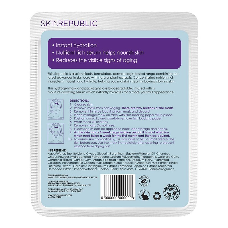 Skin Republic Collagen Hydrogel Face Mask, For Younger Looking Skin,