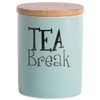 DII Kitchen Accessories Retro Collection, Ceramics, Canister Set, Aqua, 3