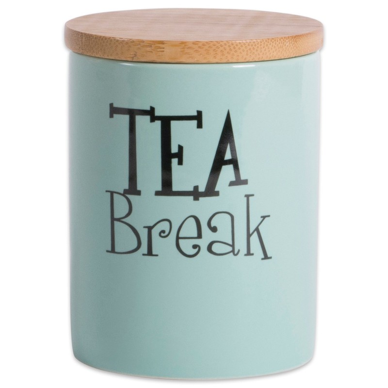 DII Kitchen Accessories Retro Collection, Ceramics, Canister Set, Aqua, 3
