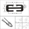 ISKIP Seat Belt Clips, Seatbelt-Adjusting Metal Lock Buckle, Safety Insert