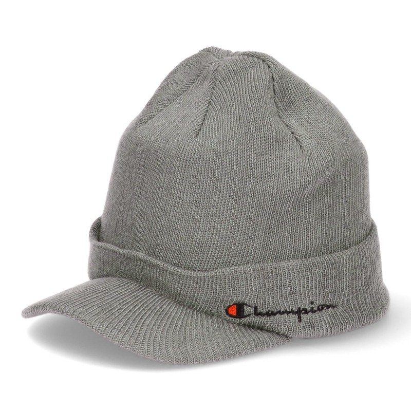 Champion VISORKNITCAP03 Brim Knit Hat Visor Knit Cap Gray, gray,
