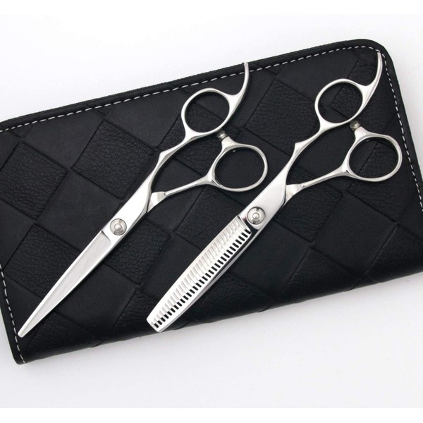 [PF] DEEDS Japanese Shears Professional Manufacturer GTZ Scissor (5.5 inch) Sening (6.0 inch) Set for Haircuts, Hairdressers and Professionals