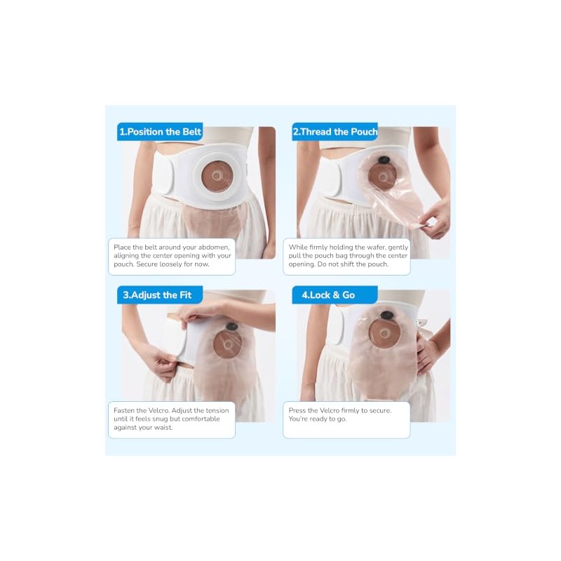 Ostomy Hernia Belt for Women & Men, Size S (26-31"),
