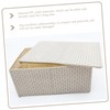 NOLITOY Reusable Folding Storage Box Shaped Clothes Organizer Lid Compact