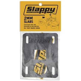 Slappy Skateboard Risers Slappy Slabs Black 2mm