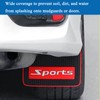 4 Pcs Black Sports Car Mud Flaps Front and Rear