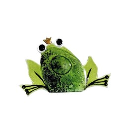 Nobile Glassware Small Green Glass Frog Ornament 1067-14