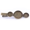 Reidgaller 10pcs Antique Bronze Metal 12mm 20mm Cabochon Hair Clip