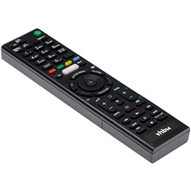 vhbw Remote Control Compatible with Sony KD-49X8305C, KD-55X8505C, KD-55X8507C, KD-55X8508C, KD-55X8509C TV, TV Replacement Remote Control