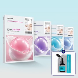 Mediheal Hyper Gel Mask 4-piece set, 1 sheet, 16 items 메디힐 하이퍼 겔 마스크 4종세트, 1매, 16개