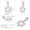 Shinjuku Silver Warehouse Hexagram Silhouette Pendant Top, Silver, 925 Star,