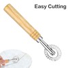 1 Pcs Pasta Wheel Ravioli Wheel with Roller Pizza Cutter