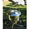 1.2L Camping Stainless Steel Tea Kettle Outdoor Hiking Picnic Pot