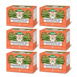 Tadin Shavegrass Herbal Tea. Caffeine Free. 24 Tea Bags. 0.84 oz. Pack of 6