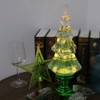 Eldnacele Musical 14" Light-up Christmas Tree Snow Globe Water Glittering