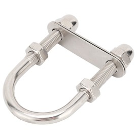 Marine U Bolts, U Shaped Brackets, M10x95x45mm Corrosion Resistance Bow Stern U Bolts 316 Stainless Steel Practical for Rigging Tethering Yacht