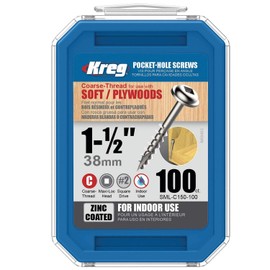 Kreg Pocket Hole Screw 38mm Coarse (100pcs)