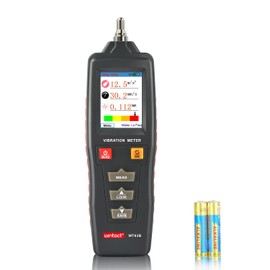 Wintact - Medidor de vibración mecánico digital de mano, 0.01 ~ 199.9 mm/s, medidor de probador de vibración, aceleración, velocidad, medición de desplazamiento para HVAC, motores, generador