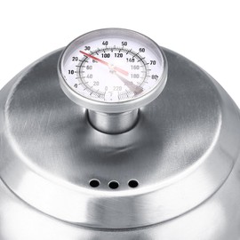Tetera con termómetro, acero inoxidable 304 Vierta sobre café Tetera de cuello de cisne Tetera Tetera de café Herramientas(1.2L)