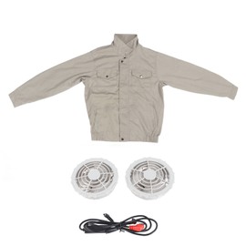 Cooling Air Conditioning Clothes USB Fan Equipped Cooling Jacket for Summer Outdoor Work, Fishing L