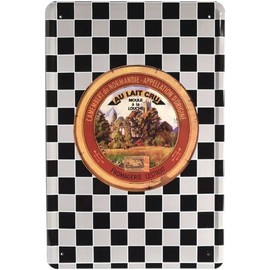 Tin Sign with Camembert Cheese de Visconti 20 x 30 CM Retro Advertisement 621