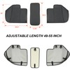 GIANT PANDA PU Leather Rear Seat Cover Protector, Anti-Slip Adjustable