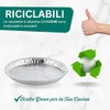 CasaChic Contenitore Alluminio per Crostata Grande, 2 pz – Teglia