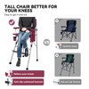 Foldable Directors Makeup Salon High Chair - Portable Camping Bar