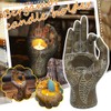 Buddha Yoga Candle Holder Resin Decorations Desktop Candle Decor Family
