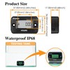 Jayron Digital Wireless Hour Meter, Vibration Activation, Programmable Maintenance Reminder,