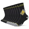 TUUHAW Work Socks Men's 39-42 Work Socks Men 39-42 Black