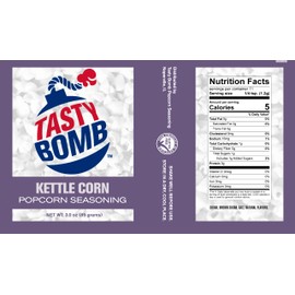 Flavorful Kettle Corn Popcorn Seasoning also available in a Variety of mouth watering flavors. Gluten-Free, Keto friendly Snack for Movie Nights as well as on ice cream or yogurt. Only the best from Tasty Bomb