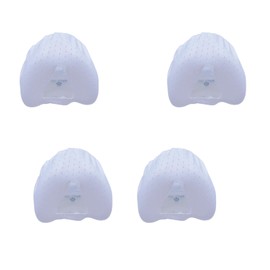 sosoftwell 4 Pack N20 Nasal CPAP Mask Liners Compatible N20 Nasal Mask Cushions Silky Comfort Reducing Facial Redness and Pressure Marks for Enhanced Comfort (White, Medium)