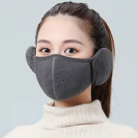 Winter Earflap Mask with Ear Muffs RD-12546 Black 4ea