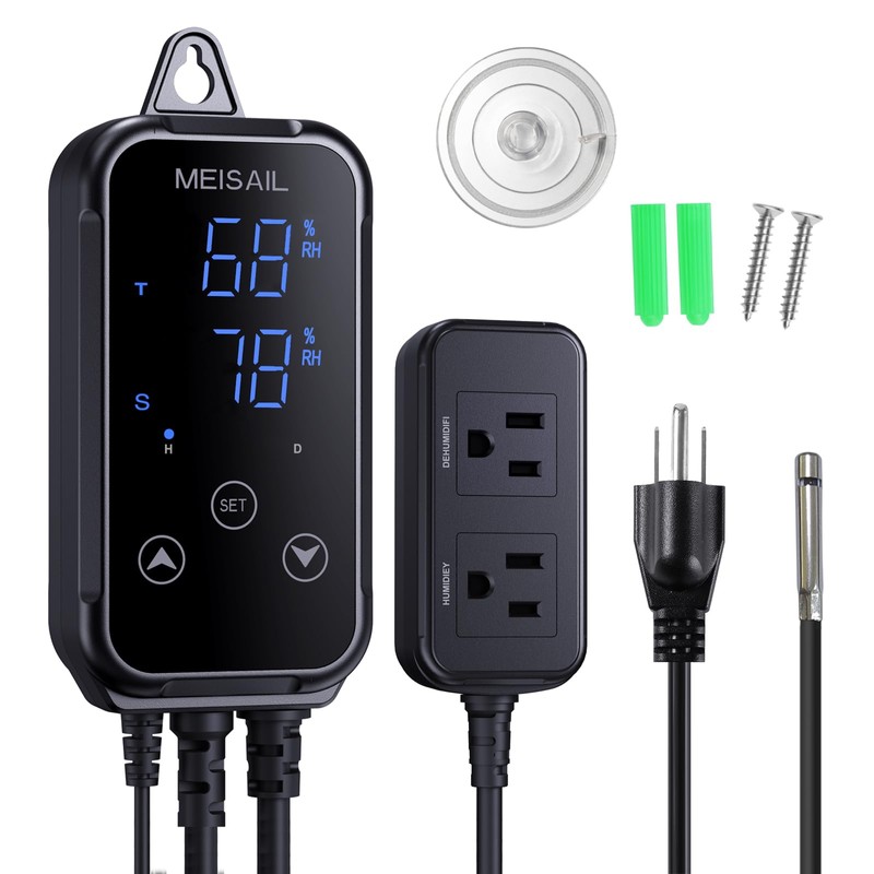 MEISAIL Humidity Controller S20B Humidistat for Humidification and Dehumidification -