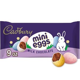 CadburyMini Eggs Milk Chocolate Candy 9 oz Bag Milk Chocolate Eggs - Irresistible Treats Eggs for Special Occasions, Premium Candy Mini Eggs for All Ages