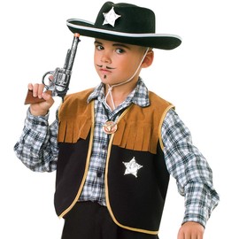 Sheriff, Cowboy, Wild West, Sheriff, Cowboy and Indian, 1 Piece waistcoat., 140