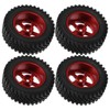 MN86 1/12 CarRed Aluminum Wheel Hub Rubber Tire RC Parts