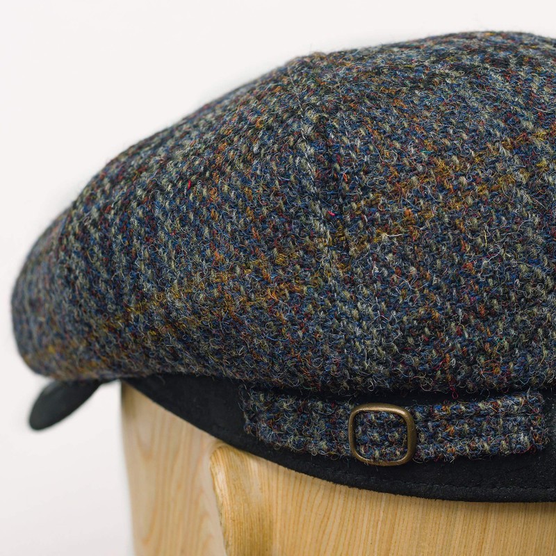 Sterkowski Harris Tweed 8 Panel Gatsby Classic Flat Cap UK